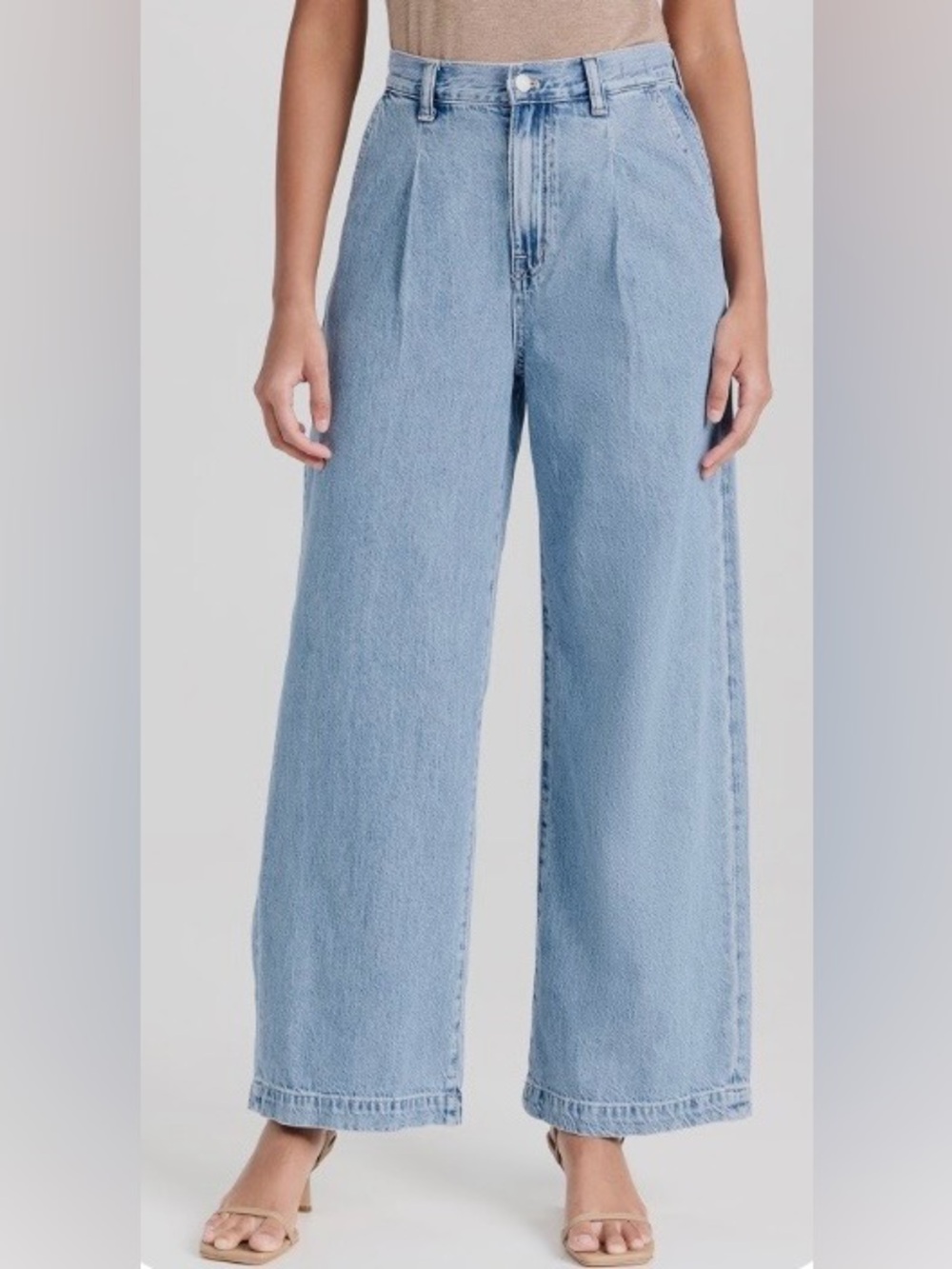 Madewell Light Blue Harlow Wide-Leg Jeans